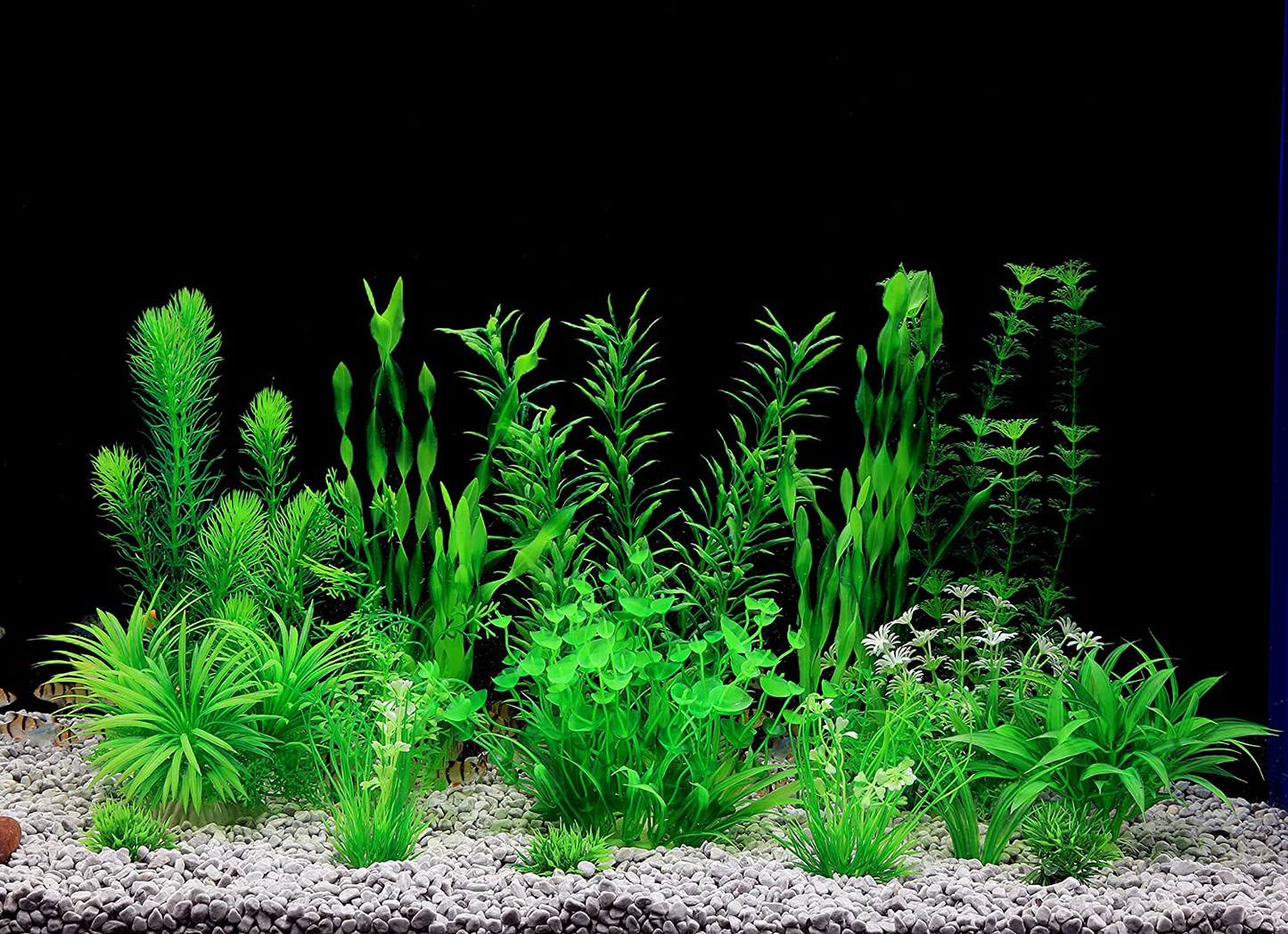 Mylifeunit Aquarium Plants, 20 Pack Artificial Fish Tank Plants for Aquarium Decorations (Green) Animals & Pet Supplies > Pet Supplies > Fish Supplies > Aquarium Decor MyLifeUNIT   