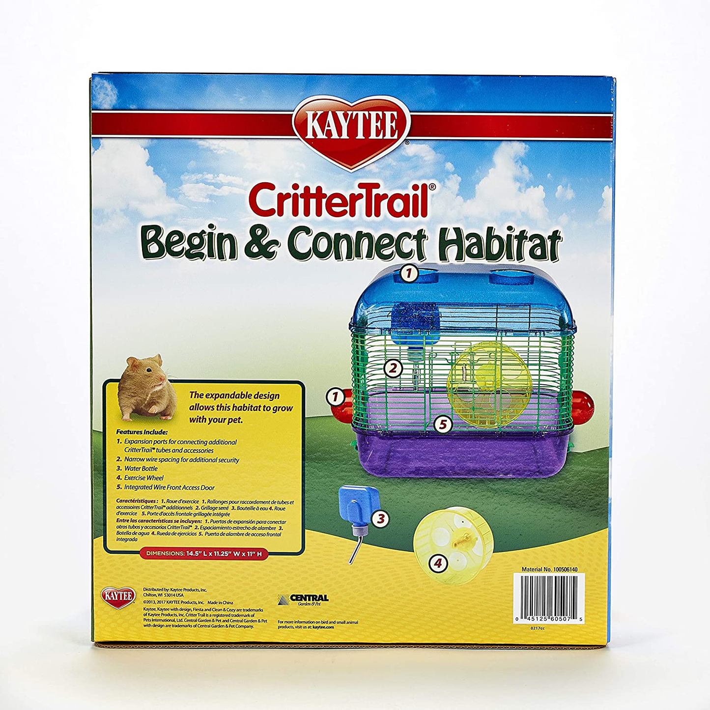 Kaytee Critter Trail Begin and Connect Habitat for Hamsters,Multicolor,Small Animals & Pet Supplies > Pet Supplies > Small Animal Supplies > Small Animal Habitats & Cages Kaytee   