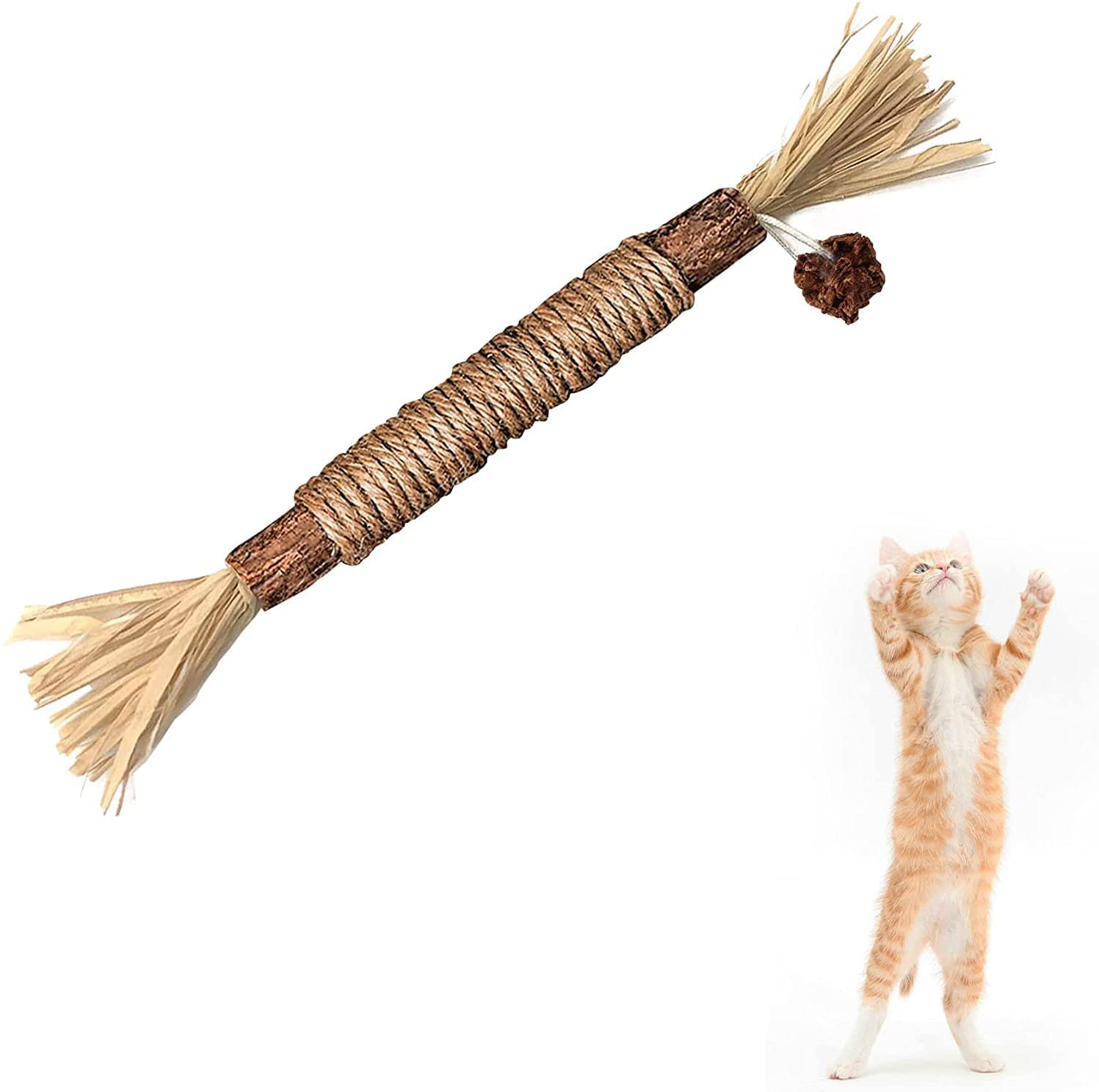 BAWAN Catnip Toys‖ Silvervine for Cats: Cute Cat & Kitten Toys for Indoor Cats Interactive‖ Cat & Kitten Teething Chew Toys for Aggressive Chewers‖ Silvervine Sticks Cat Dental Toy Animals & Pet Supplies > Pet Supplies > Cat Supplies > Cat Toys BAWAN 1PCS  