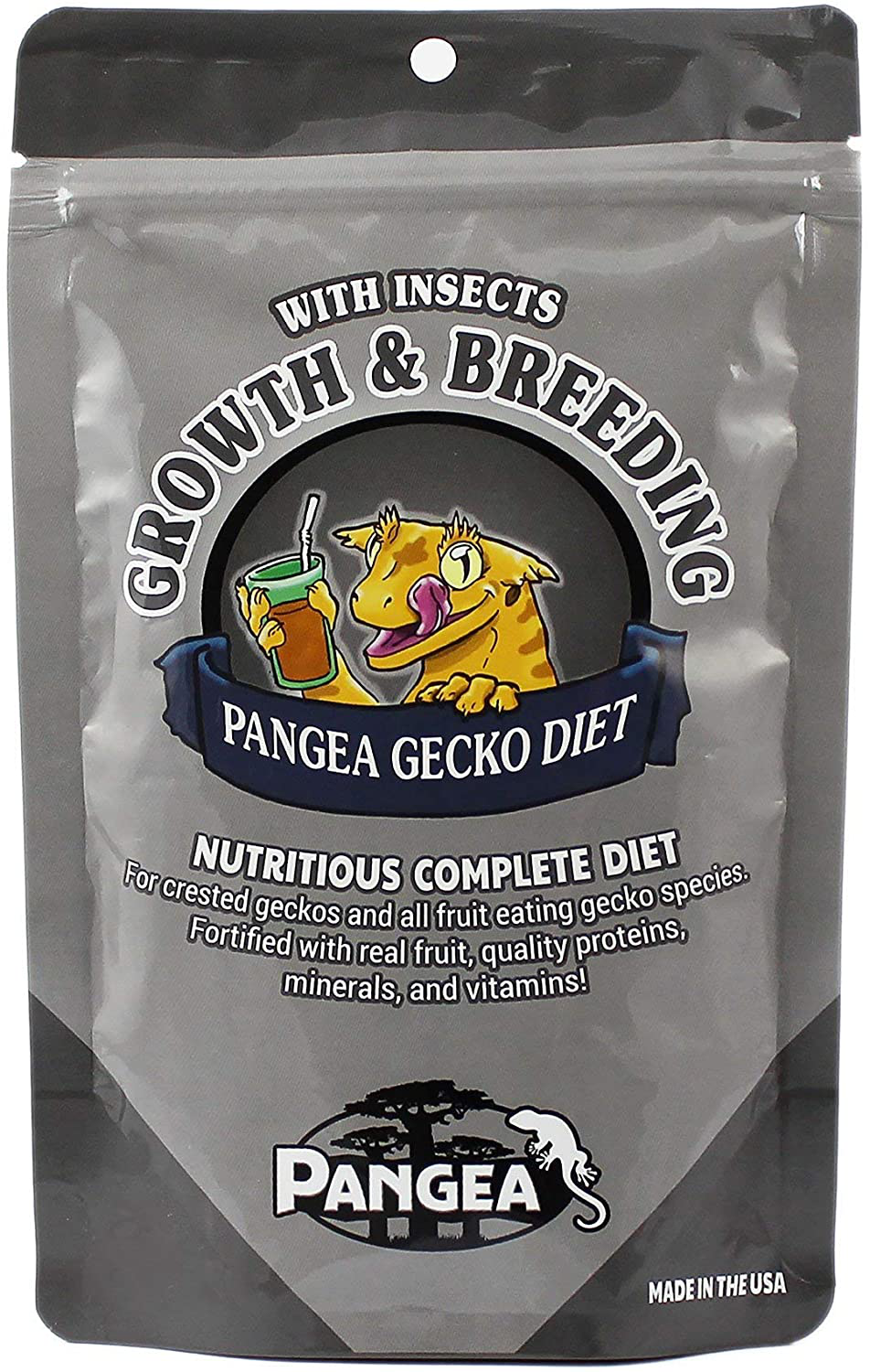 Pangea Gecko Diet Growth and Breeding Formula Animals & Pet Supplies > Pet Supplies > Reptile & Amphibian Supplies > Reptile & Amphibian Food Pangea 8 oz  