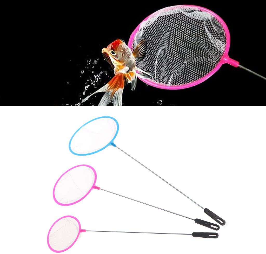 LANDUM Fishing Tank Net Plastic round Thick Fish Shrimp Capture for Aquarium Shop Tools Small 30.5X7.5 Color Randomly Animals & Pet Supplies > Pet Supplies > Fish Supplies > Aquarium Fish Nets LANDUM   