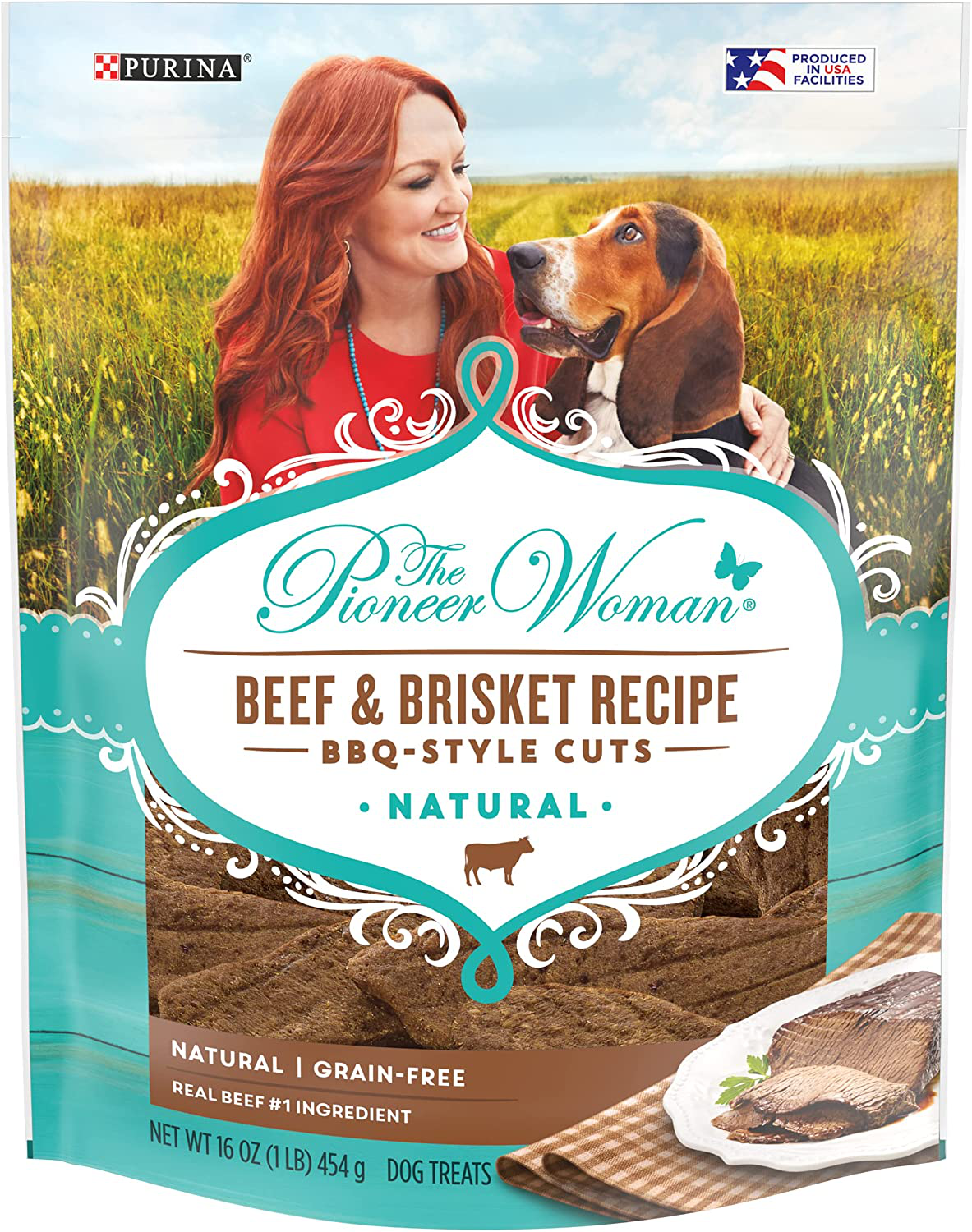 The Pioneer Woman Grain Free All Natural BBQ Style Cuts Meaty Dog Treats Animals & Pet Supplies > Pet Supplies > Dog Supplies > Dog Treats The Pioneer Woman BBQ-Style Cuts Beef & Brisket 1 Pound (Pack of 1)