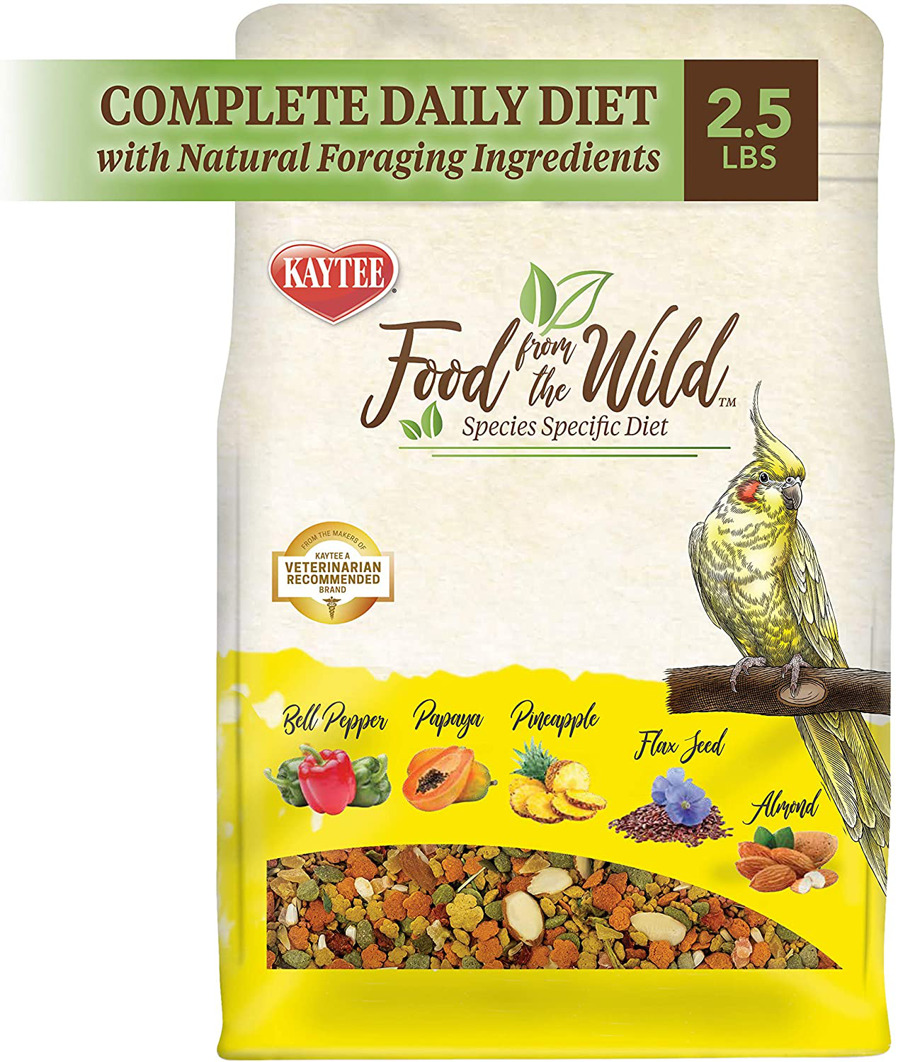 Kaytee Food from the Wild Cockatiel Food 2.5 Pound Animals & Pet Supplies > Pet Supplies > Bird Supplies > Bird Treats Kaytee   