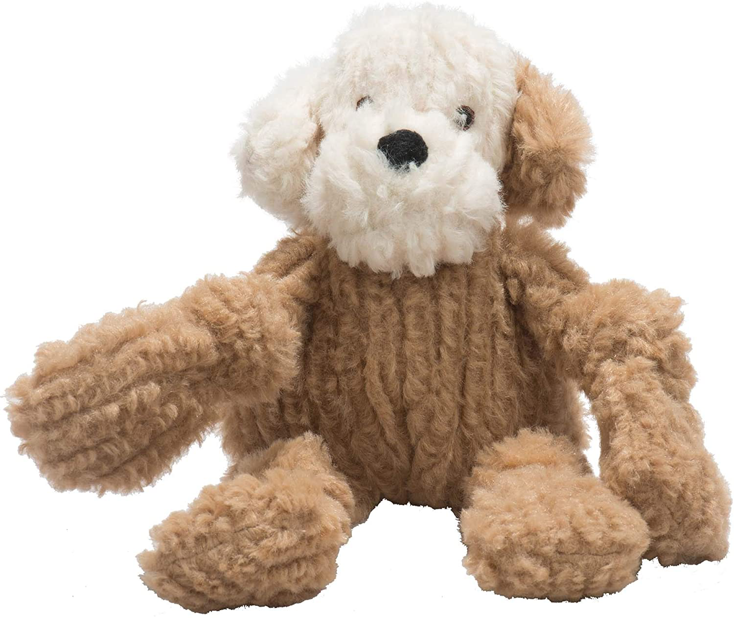 Hugglehounds Plush Corduroy Durable Squeaky Knottie Dog Toy for Aggressive Chewers Animals & Pet Supplies > Pet Supplies > Dog Supplies > Dog Toys HuggleHounds LuLu The Mutt Small 