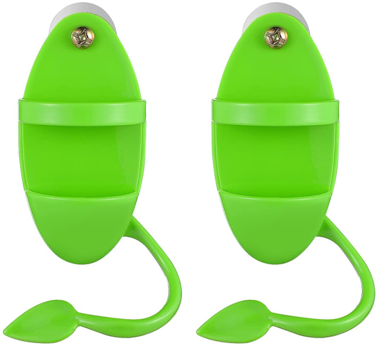 Balacoo 2Pcs Bird Cuttlebone Holder with Perches Plastic Cuddle Bone Feeding Racks Parrot Cage Stands Accessories for Cockatiels Parakeets Budgies Finches Green Animals & Pet Supplies > Pet Supplies > Bird Supplies > Bird Cage Accessories balacoo   