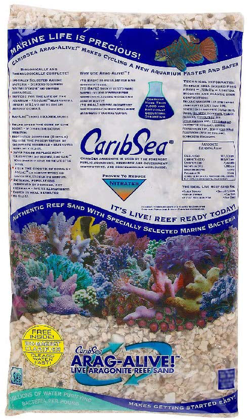 Carib Sea Caribsea Arag-Alive Natural Reef Aquarium Gravel