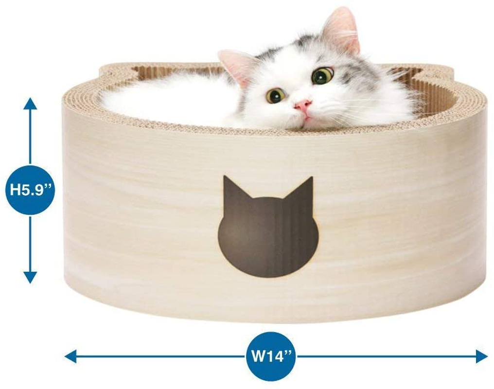 Necoichi Cat-Headed Scratcher Bed Animals & Pet Supplies > Pet Supplies > Cat Supplies > Cat Beds Necoichi   