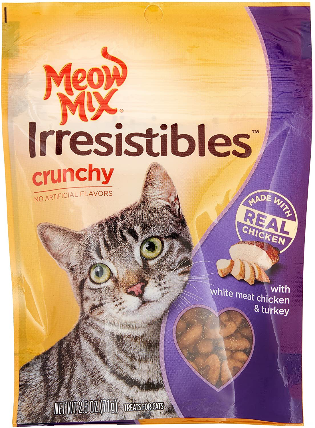 Irresistibles with Chicken & Turkey Animals & Pet Supplies > Pet Supplies > Cat Supplies > Cat Treats Meow Mix   