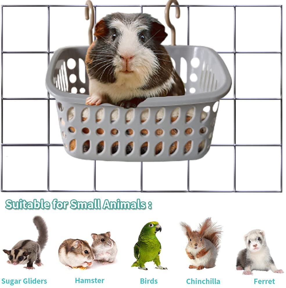Small Animals Pets Hammock, Ferret Hanging Basket Bed with Removable Cushion and Blanket, Guinea Pig Habitats and Accessories for Cage Animals & Pet Supplies > Pet Supplies > Small Animal Supplies > Small Animal Habitat Accessories PODOO   