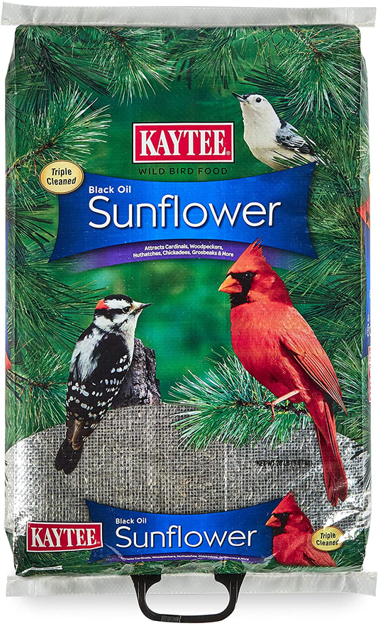 Kaytee Wild Bird Black Oil Sunflower Food, 20 Pounds Animals & Pet Supplies > Pet Supplies > Bird Supplies > Bird Food Kaytee   