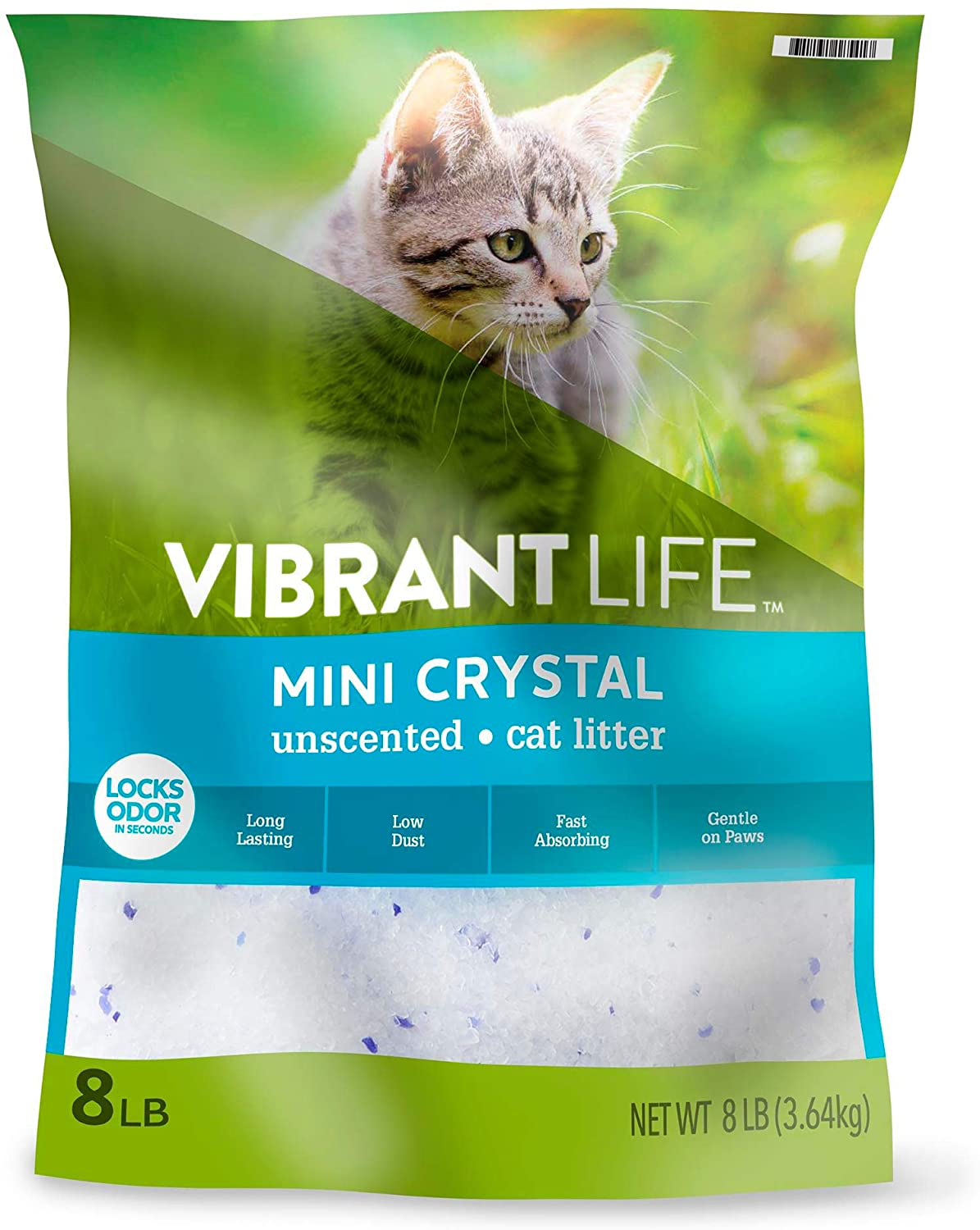 Vibrant Life Cat Litter Ultra Premium Crystals Litter, Unscented Non Clumping Cat Litter 8-Lb Animals & Pet Supplies > Pet Supplies > Cat Supplies > Cat Litter Vibrant Life   