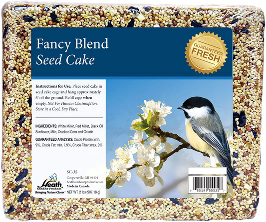 Heath Outdoor Products SC-35-8 Fancy Blend 2-Pound Seed Cake, Case of 8 Animals & Pet Supplies > Pet Supplies > Bird Supplies > Bird Food Heath Outdoor Products Fancy Blend  