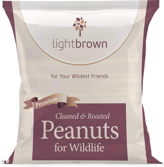 Lightbrown Premium Cleaned & Roasted Peanuts for Birds and Wildlife. No Mess Wholesome Nuts. the Best Bird Seed for Wild Birds! Animals & Pet Supplies > Pet Supplies > Bird Supplies > Bird Food Lightbrown LLC 15 Pound (Pack of 1)  