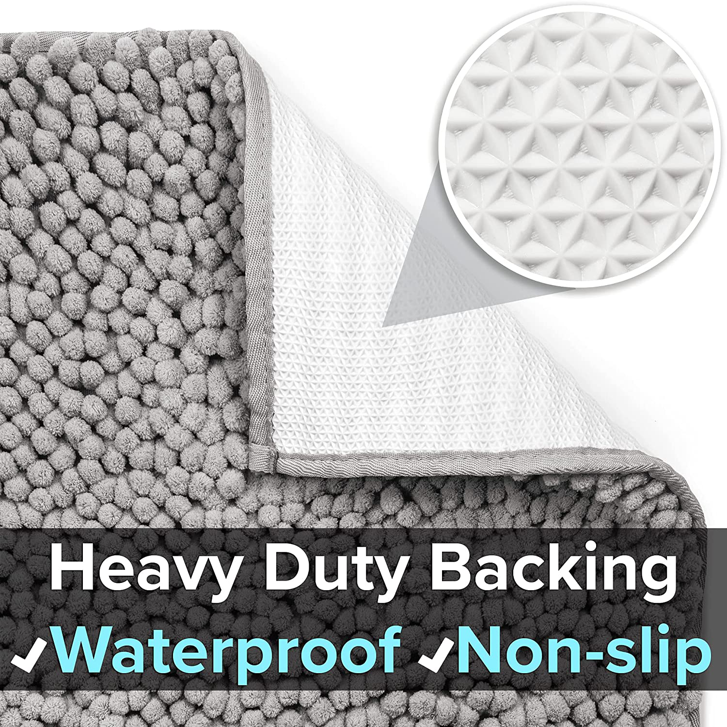 Catguru Waterproof Non-Slip Machine Washable Cat Litter Mat, Extra Large, 36-Inch X 28-Inch, Grey Animals & Pet Supplies > Pet Supplies > Cat Supplies > Cat Litter Box Mats CatGuru   