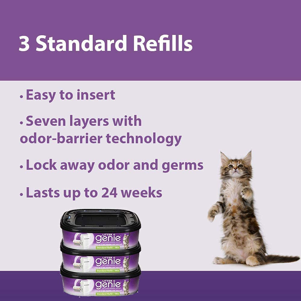 Litter Genie Standard Cat Litter Disposal System Refills (02068) Animals & Pet Supplies > Pet Supplies > Cat Supplies > Cat Litter Litter Genie   