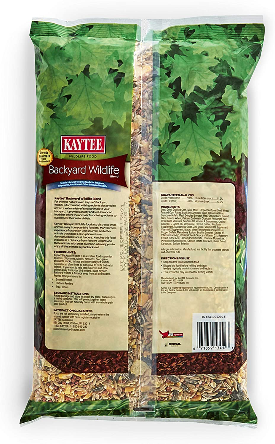 Kaytee Backyard Wildlife Food for Wild Rabbits, Squirrels, and Chipmunks, 5 Lb Animals & Pet Supplies > Pet Supplies > Small Animal Supplies > Small Animal Food Kaytee   