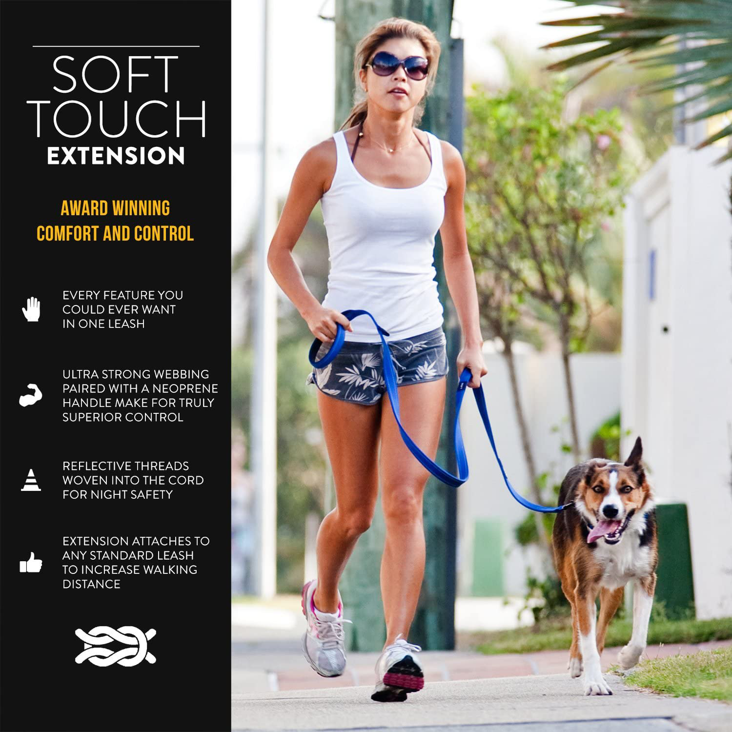Ezydog Leash Soft Touch Extension Animals & Pet Supplies > Pet Supplies > Dog Supplies > Dog Treadmills EzyDog   