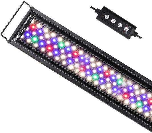 Hygger Advanced Full Spectrum LED Aquarium Light with 24/7 Lighting Cycle 6 Colors 5 Intensity Customize Fish Tank Light for 48-54 in Freshwater Planted Tank with Timer Animals & Pet Supplies > Pet Supplies > Fish Supplies > Aquarium Lighting hygger 18"- 24"  