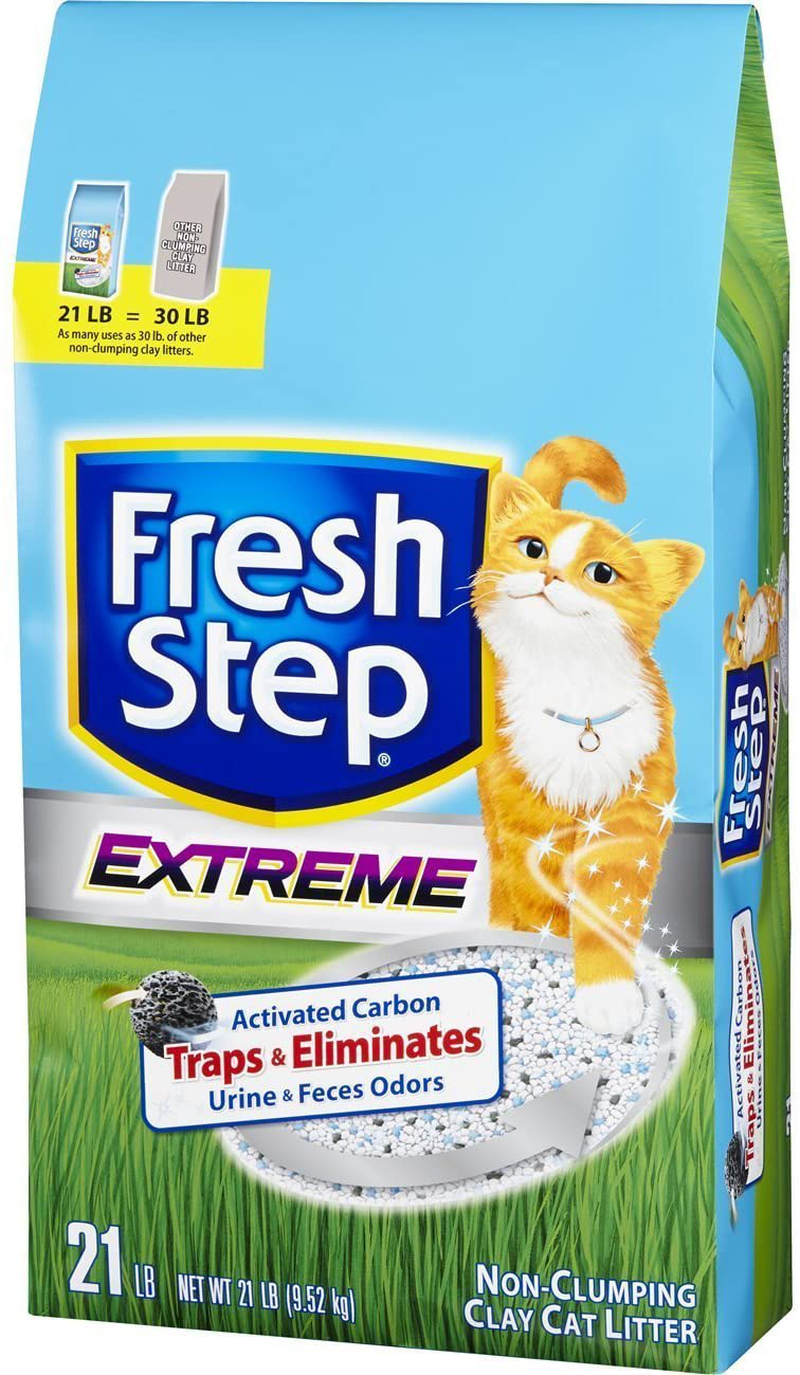 Fresh Step Extreme Clay, Non Clumping Cat Litter, Scented, 21 Pounds (2-Pack) Animals & Pet Supplies > Pet Supplies > Cat Supplies > Cat Litter Fresh Step   