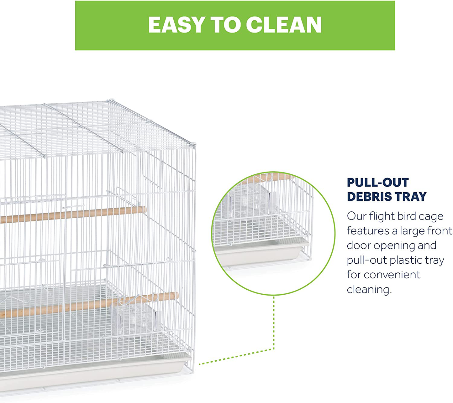 Prevue Hendryx Pet Products Flight Cage, White,1/2" Animals & Pet Supplies > Pet Supplies > Bird Supplies > Bird Cages & Stands Prevue Hendryx   