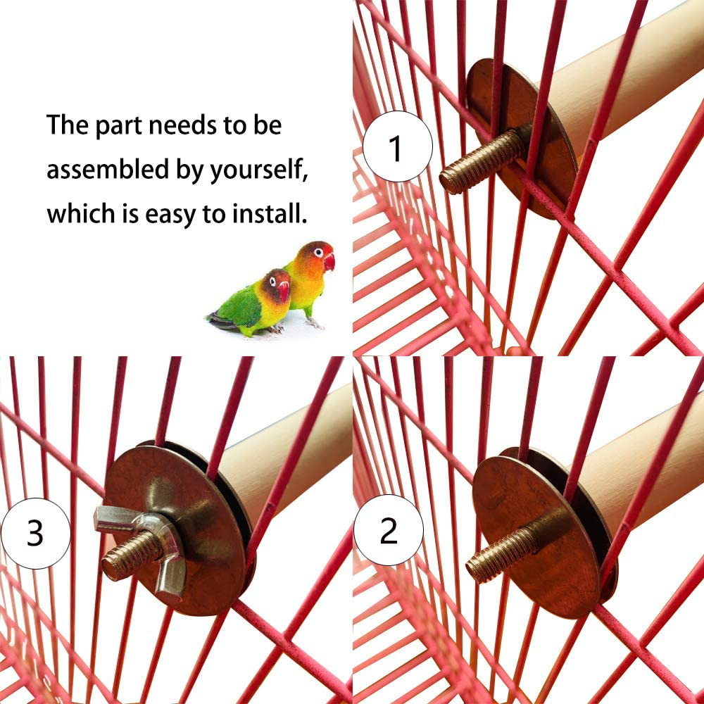 PINVNBY Bird Playground Parrot Play Gym Parakeet Cage Play Stand Wooden Perches Playpen Ladders Conure Chewing Climbing Swing Toy Birdcage Accessories for Small Cockatoo Cockatiel Lovebirds Budgie Animals & Pet Supplies > Pet Supplies > Bird Supplies > Bird Gyms & Playstands PINVNBY   