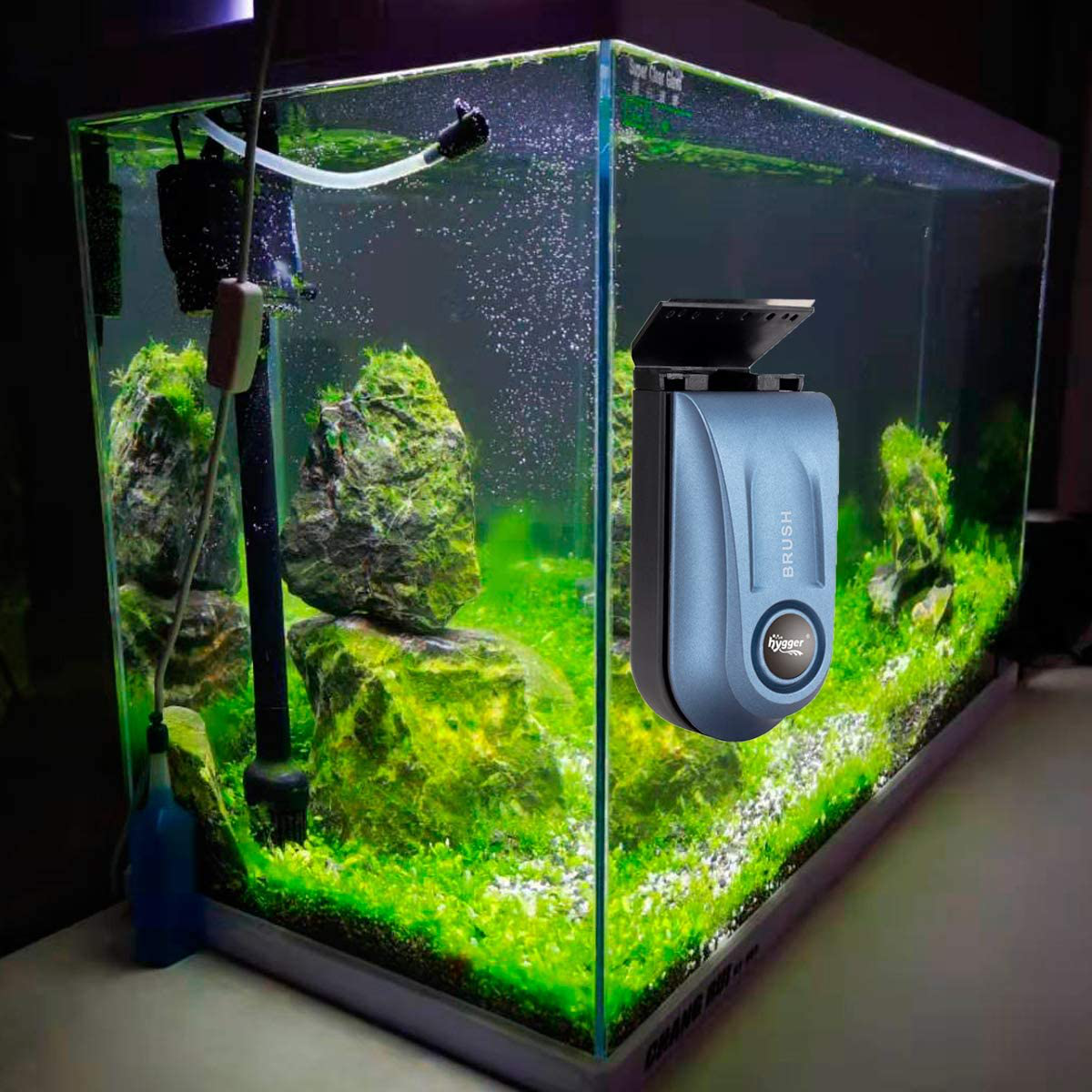 Hygger Algae Scraper Aquarium Magnetic Cleaner Fast Cleaning Brush wi KOL PET