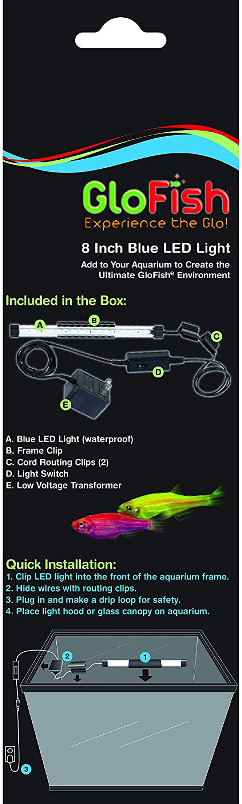 Glofish Blue LED Aquarium Light Animals & Pet Supplies > Pet Supplies > Fish Supplies > Aquarium Lighting GloFish   