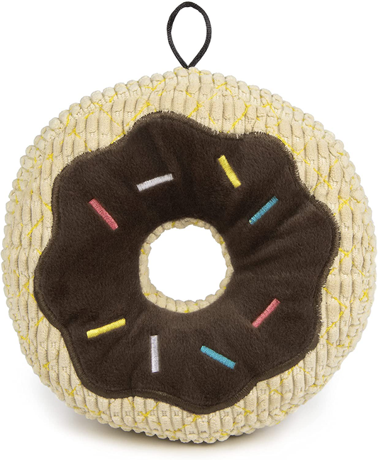 Trustypup Donuts and Beer Durable Plush Dog Toys with Squeakers Animals & Pet Supplies > Pet Supplies > Dog Supplies > Dog Toys TrustyPup Brown Squeaker Large