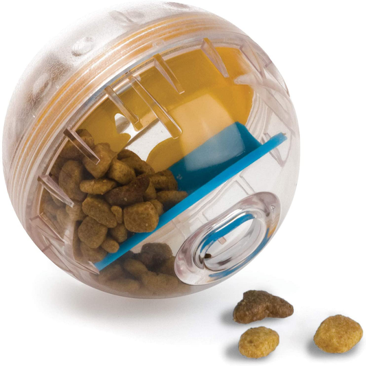 Pet Zone IQ Treat Ball – Adjustable Dog Treat Dog Ball and Treat Dispensing Dog Toys (Dog Puzzle Toys, Dog Enrichment Toys, and Interactive Dog Toys in One) Great Alternative to Snuffle Mat for Dogs Animals & Pet Supplies > Pet Supplies > Dog Supplies > Dog Toys Pet Zone 3 in  
