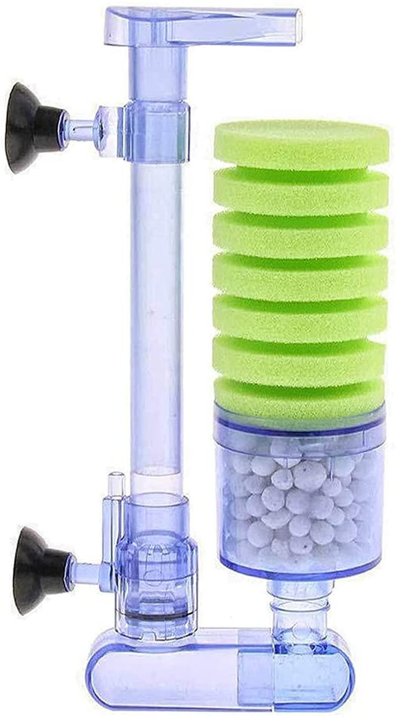 UPETTOOLS Aquarium Biochemical Sponge Filter, Ultra Quiet Aquarium Air Pump Bio Sponge Fish Tank Foam Filter Comes with 4/2 Spare Sponges 4/2 Bag of Bio Ceramic Media Balls Animals & Pet Supplies > Pet Supplies > Fish Supplies > Aquarium Fish Nets UPETTOOLS Green Single Sponge Filter  