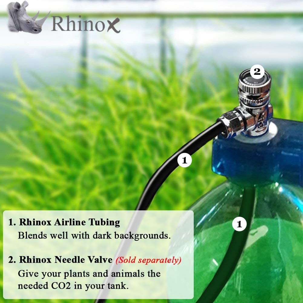 Rhinox CO2 Proof Tubing, for Aquarium CO2 Diffuser Planted Tank, 50 Feet Animals & Pet Supplies > Pet Supplies > Fish Supplies > Aquarium & Pond Tubing Rhinox   