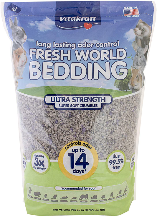 Vitakraft Fresh World Strength Crumble Bedding for Small Animals Animals & Pet Supplies > Pet Supplies > Small Animal Supplies > Small Animal Bedding Vitakraft   