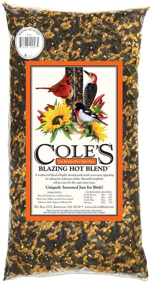 Cole'S BH10 Blazing Hot Blend Bird Seed, 10-Pound Animals & Pet Supplies > Pet Supplies > Bird Supplies > Bird Food Cole's Wild Bird Products 10 lb  