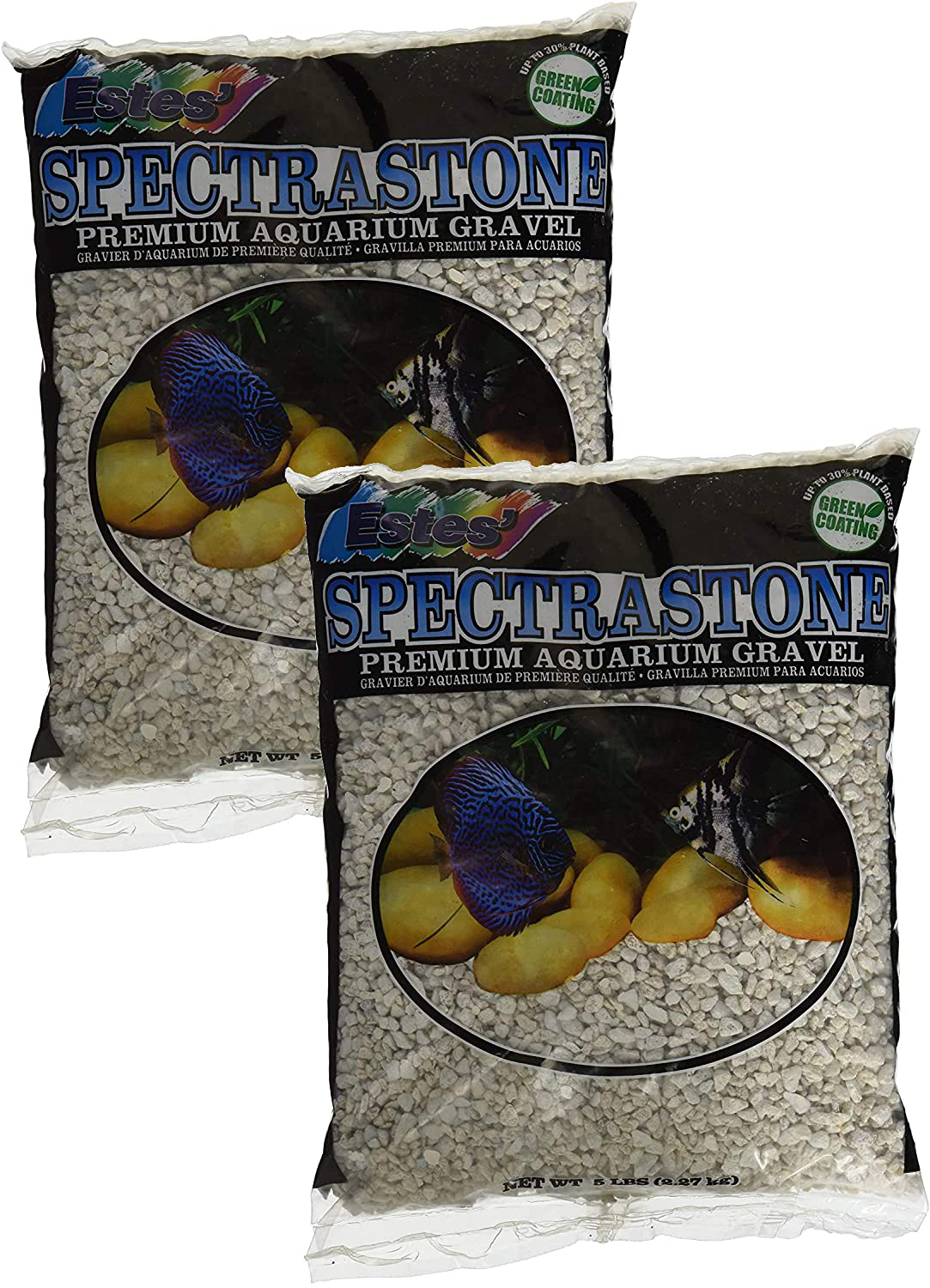 Spectrastone Special White Aquarium Gravel for Freshwater Aquariums, 5-Pound Bag Animals & Pet Supplies > Pet Supplies > Fish Supplies > Aquarium Gravel & Substrates Spectrastone 2 Pack  