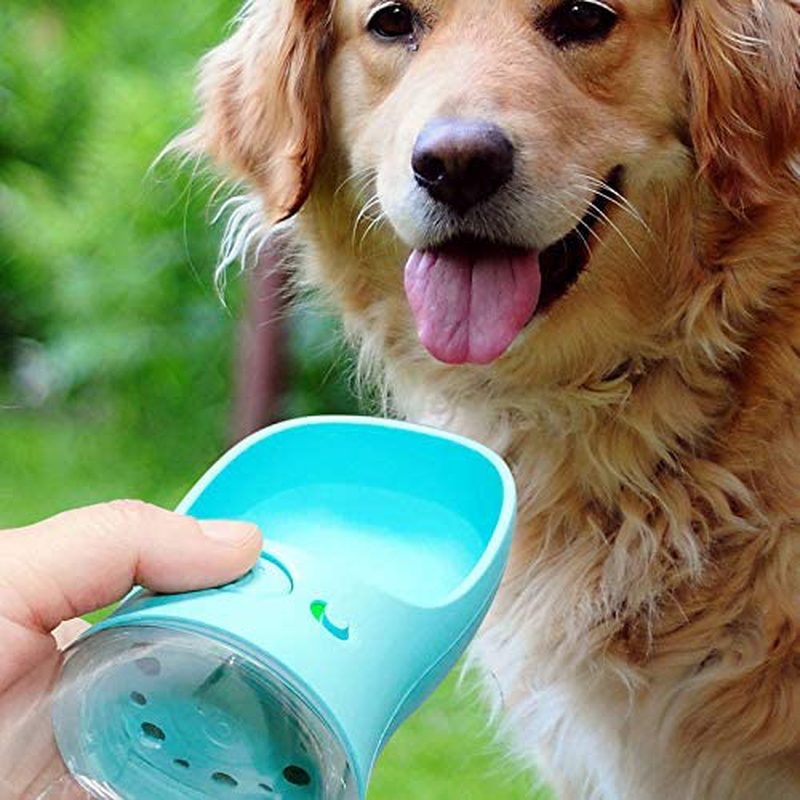 Malsipree Dog Water Bottle, Leak Proof Portable Puppy Water Dispenser with Drinking Feeder for Pets Outdoor Walking, Hiking, Travel, Food Grade Plastic Animals & Pet Supplies > Pet Supplies > Dog Supplies > Dog Treadmills MalsiPree   