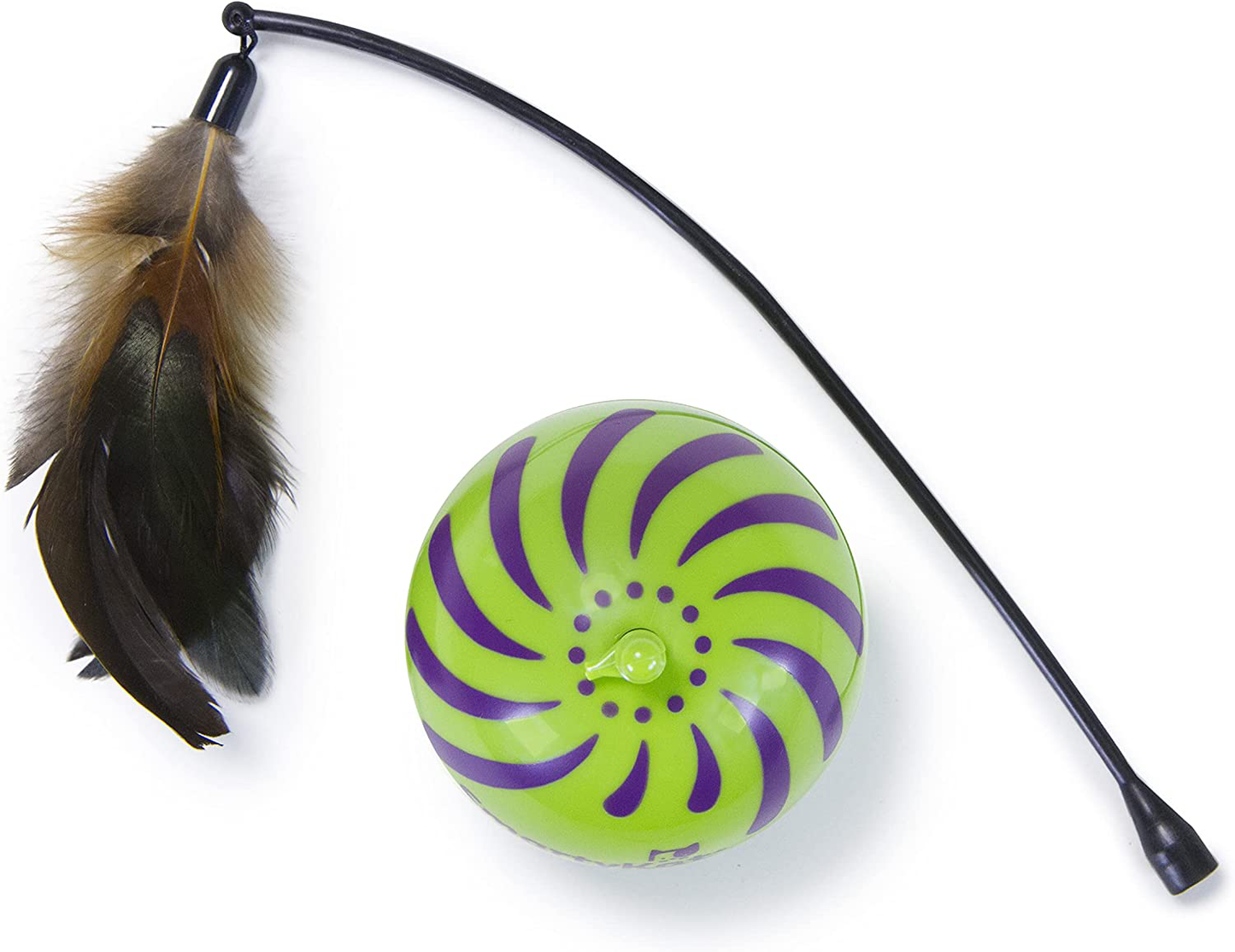 Smartykat Feather Whirl (Set of 2) Electronic Motion Cat Toys & 2 Replacement Wands, Battery Powered Animals & Pet Supplies > Pet Supplies > Cat Supplies > Cat Toys SmartyKat   