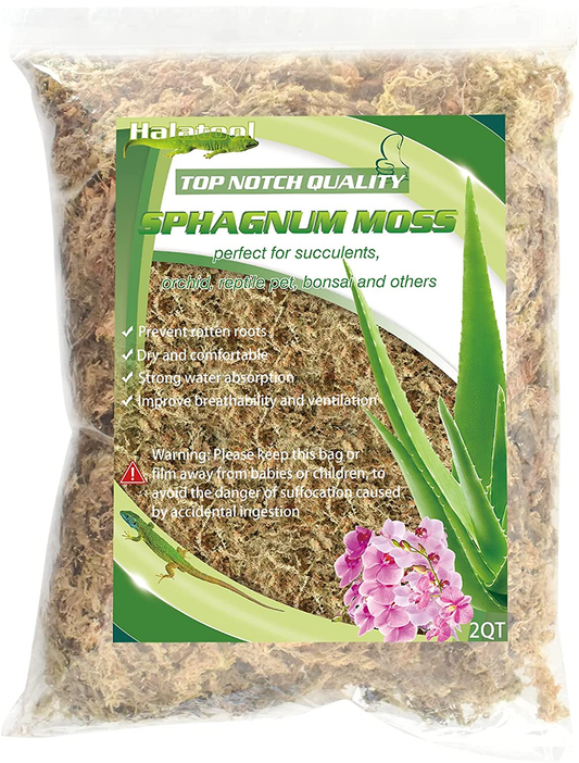 Legigo Natural Sphagnum Moss Potting Mix- Carnivorous Plant Moss Dried for Sarracenia Orchid Gardening Plants 2 Quart Sized Bag Animals & Pet Supplies > Pet Supplies > Reptile & Amphibian Supplies > Reptile & Amphibian Substrates Legigo   