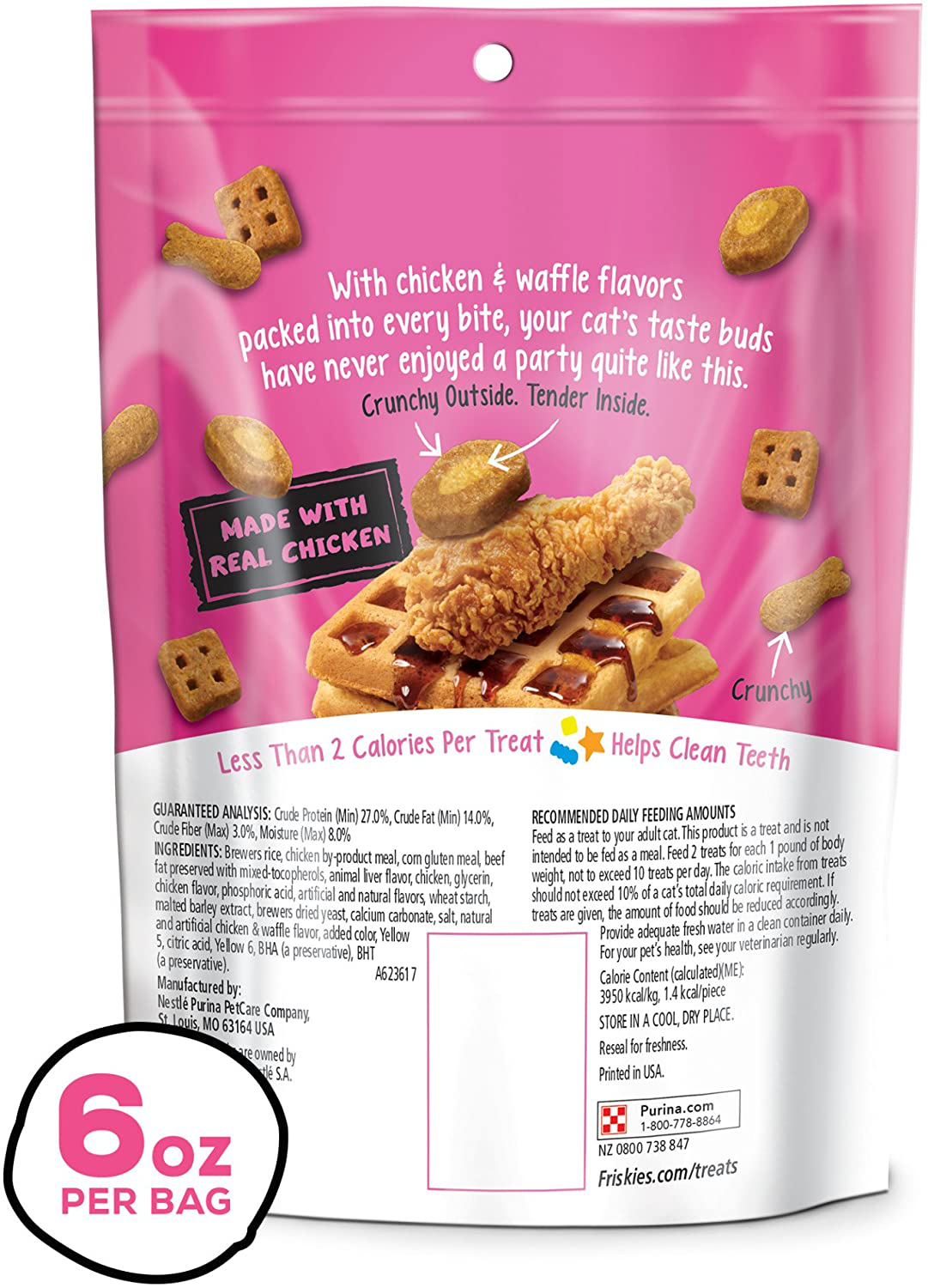 Purina Friskies Party Mix Adult Cat Treats - (6) 6 Oz. Pouches Animals & Pet Supplies > Pet Supplies > Cat Supplies > Cat Treats Purina Friskies   