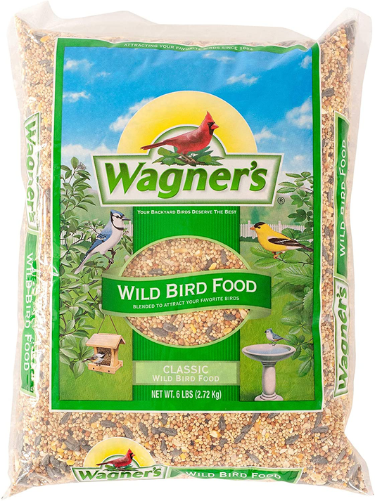 Wagner'S 52003 Classic Blend Wild Bird Food, 6-Pound Bag Animals & Pet Supplies > Pet Supplies > Bird Supplies > Bird Food Wagner's Food 6-Pound Bag 