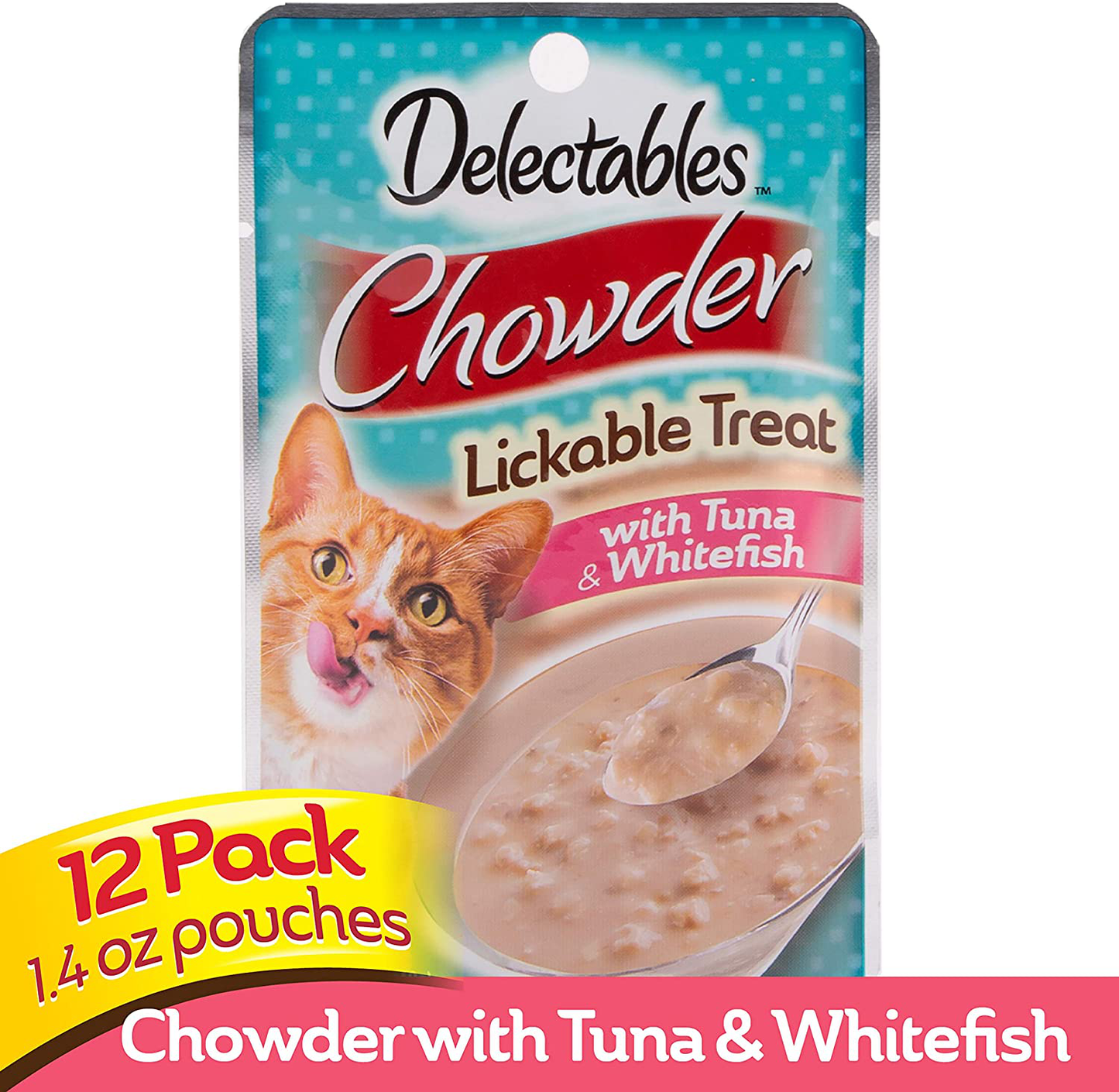 Hartz Delectables Chowder Lickable Wet Cat Treats for Kitten, Adult & Senior Cats, Multiple Flavors Animals & Pet Supplies > Pet Supplies > Cat Supplies > Cat Treats Hartz   