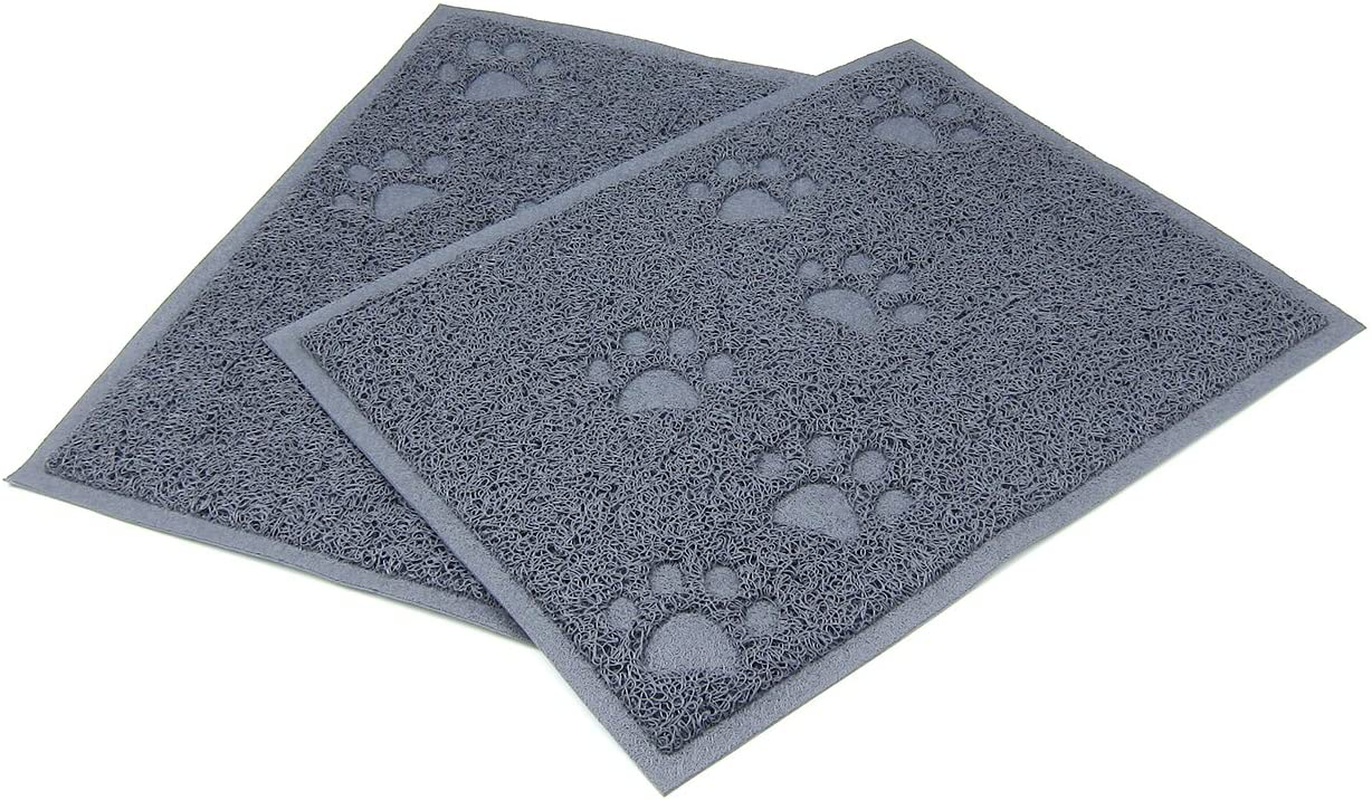 Alfie Pet - Halle 2-Piece Set Cat Litter Mat Animals & Pet Supplies > Pet Supplies > Cat Supplies > Cat Litter Box Mats Alfie Grey  