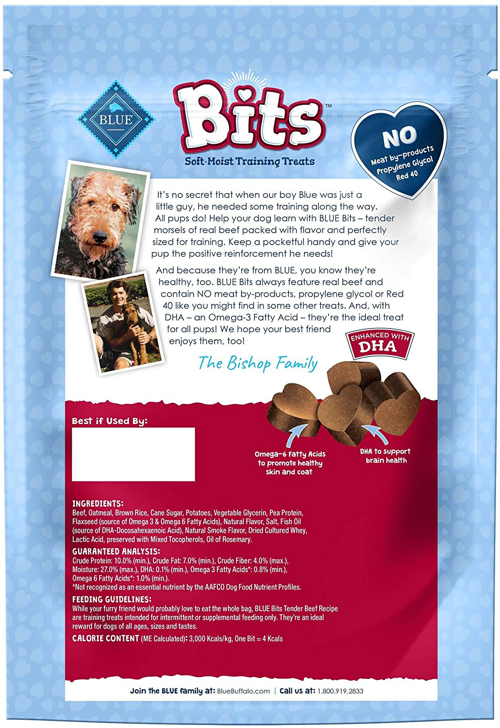 Blue Buffalo Blue Bits Natural Soft-Moist Training Dog Treats Animals & Pet Supplies > Pet Supplies > Dog Supplies > Dog Treats Blue Buffalo   