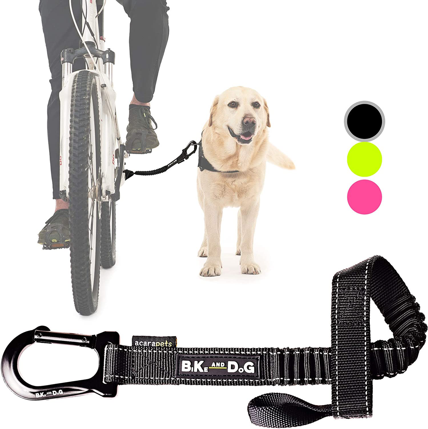 Dog Bike Leash, Hands Free Dog Leashes. Dog Bicycle Lead for Small, Medium and Large Dogs, Designed to Lead One or More Dogs with Maximum Safety, Easy Assembly without Tools. Patented Product. Animals & Pet Supplies > Pet Supplies > Dog Supplies > Dog Treadmills BIKE AND DOG black  