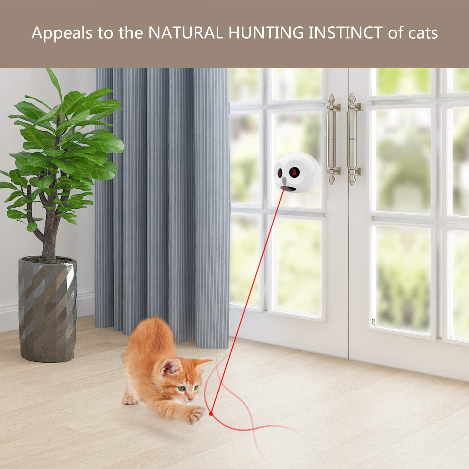 Automatic laser cat clearance toy with timer