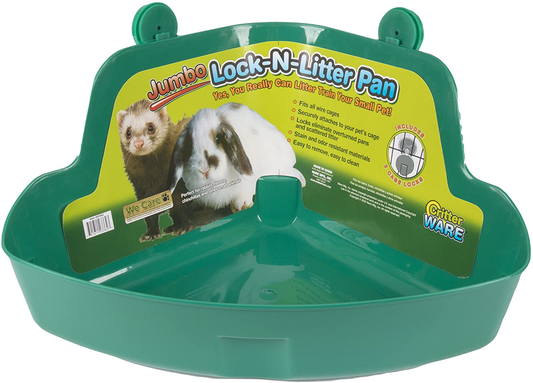 Ware Manufacturing Plastic Lock-N-Litter Bigger Pan for Small Pets, Jumbo - Colors May Vary Animals & Pet Supplies > Pet Supplies > Small Animal Supplies > Small Animal Bedding Ware Manufacturing   