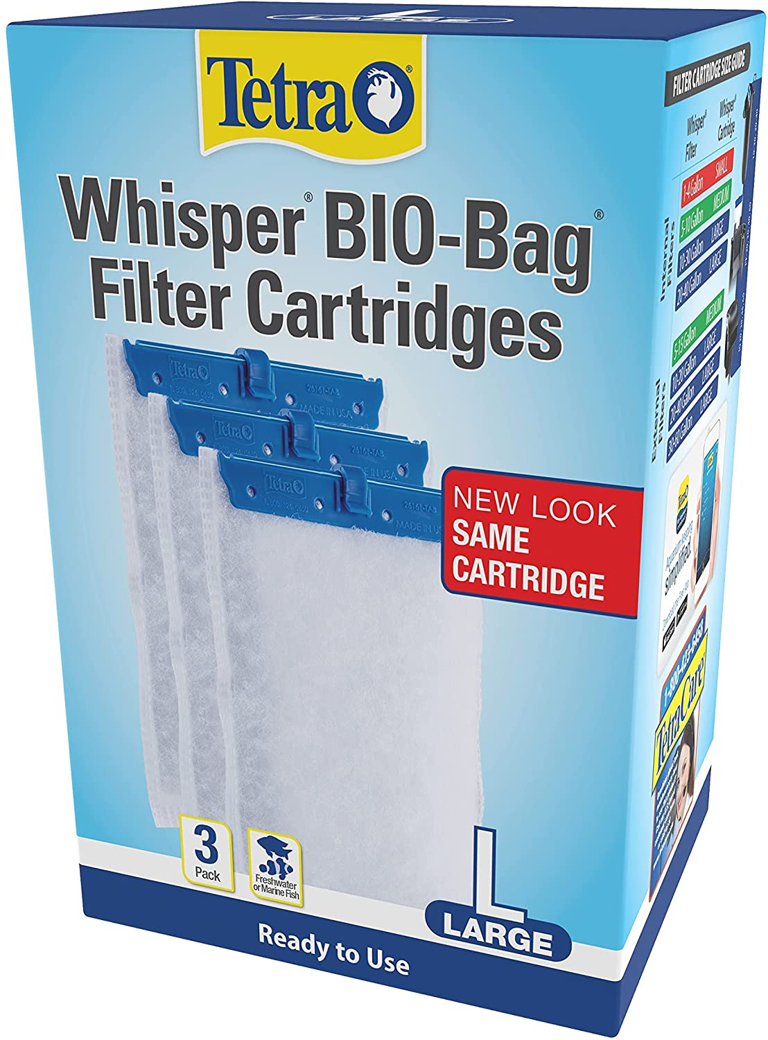 Tetra Whisper Bio-Bag Filter Cartridges for Aquariums - Ready to Use Animals & Pet Supplies > Pet Supplies > Fish Supplies > Aquarium Filters Tetra   