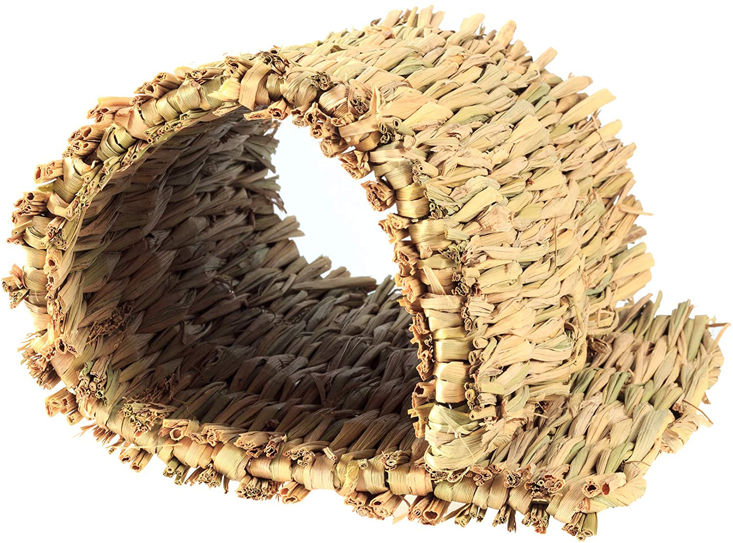 SWSTINLING 3 Pack Rabbit Bunny Mat, Natural Straw Woven Grass Bed Mat Chew Toy Bed for Small Animal like Guinea Pig Parrot Rabbit Bunny Hamster Animals & Pet Supplies > Pet Supplies > Small Animal Supplies > Small Animal Bedding SWSTINLING   