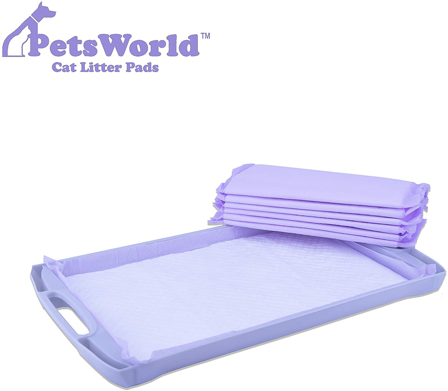 PETSWORLD Cat Pads Refills for Tidy Cats Breeze Litter System for Cat Litter Box, 50 to 400 Pads Animals & Pet Supplies > Pet Supplies > Cat Supplies > Cat Litter PETSWORLD   