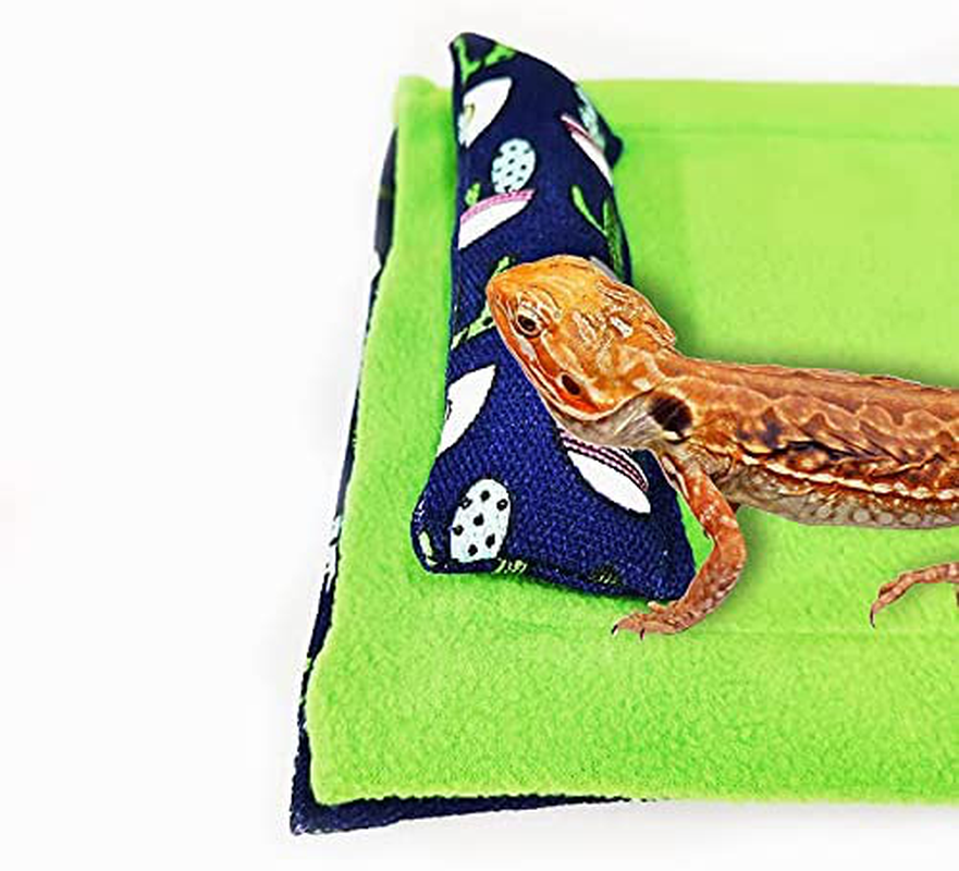 Reptile Sleeping Bag, Bearded Dragon Accessories, Bearded Dragon Bed with Pillow and Blanket, Lizard Hideout Habitat with Soft Warm Small Animal Sleep Bag Set Animals & Pet Supplies > Pet Supplies > Small Animal Supplies > Small Animal Habitat Accessories Unknown   