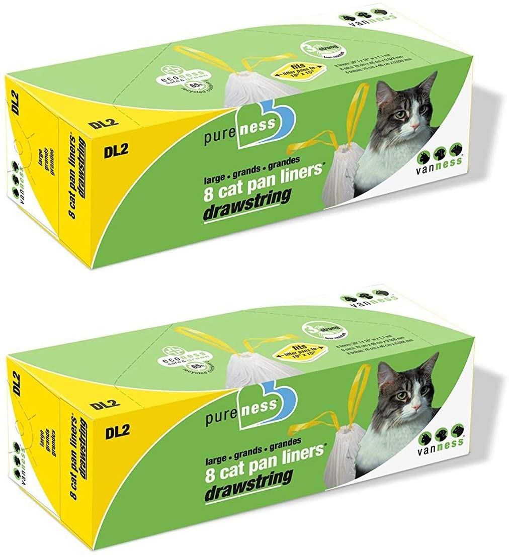 Van Ness Drawstring Cat Litter Pan Liners, Large Animals & Pet Supplies > Pet Supplies > Cat Supplies > Cat Litter Box Liners Van Ness   